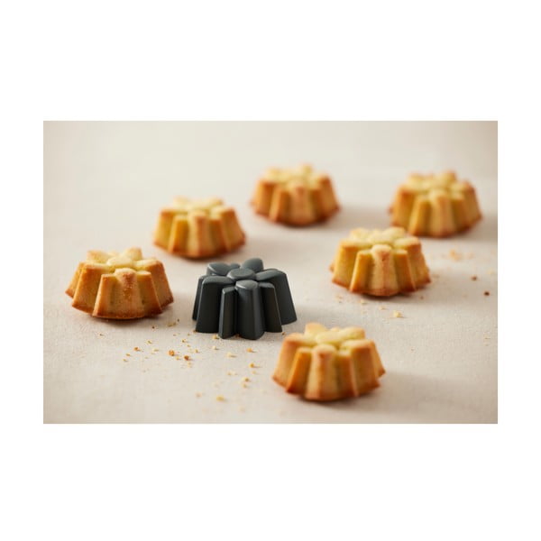 Silikónové formy na pečenie muffinov v súprave 6 ks Flower – Blomsterbergs-image-3