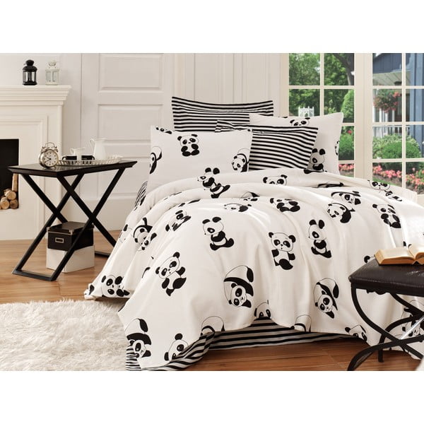 Set bavlneného plédu, plachty a 2 obliečok na vankúše Garrudo Mismo-image-1