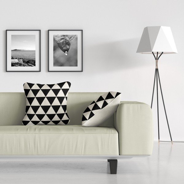 Vankúš Geo BW, 43 × 43 cm-image-1