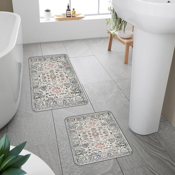 Sivé kúpeľňové predložky v súprave 2 ks 60x100 cm – Mila Home-image-3