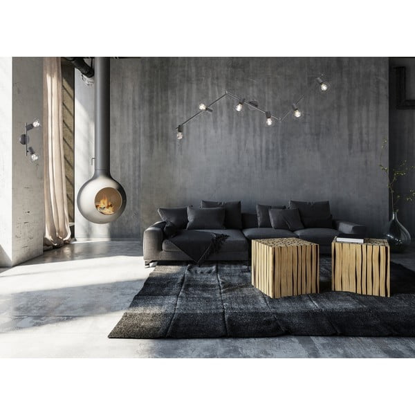 Čierne bodové svietidlo 8x25 cm Ran – Fischer & Honsel-image-1