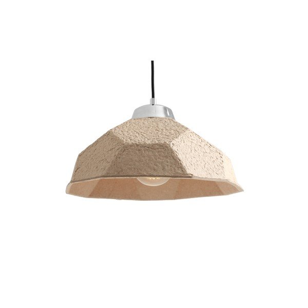 Béžové závesné svetlo Custom Form Celulo, priemer 35 cm