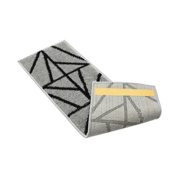 Čierne/sivé nášľapy na schody v súprave 13 ks 22x73 cm Striped – Mila Home