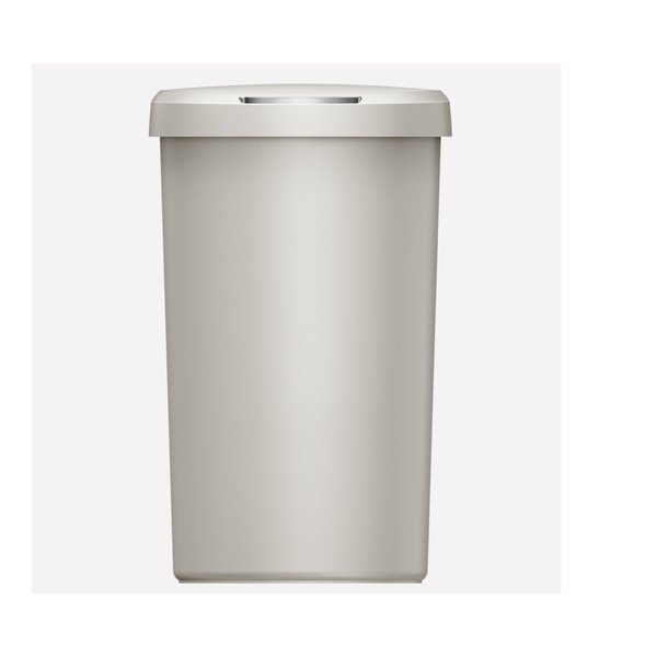 Svetlosivý bezdotykový odpadkový kôš, 40 l-image-1
