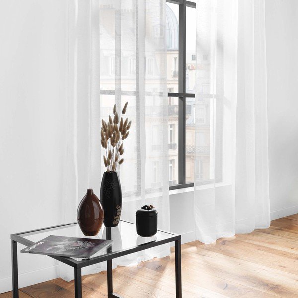 Biela voálová záclona 140x240 cm Lissea – douceur d'intérieur-image-2