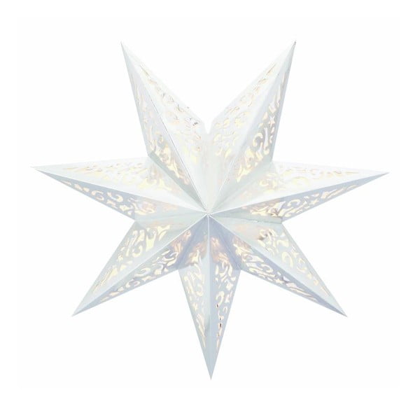 Svietiaca hviezda Vallby White, 45 cm