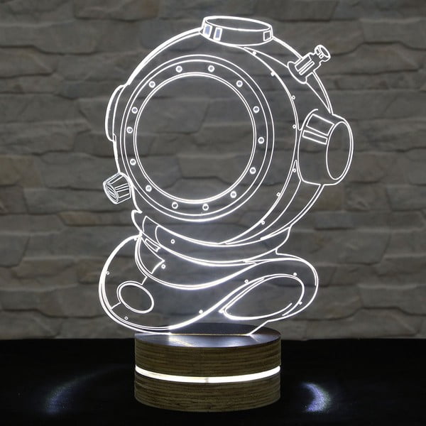 3D stolová lampa Diver