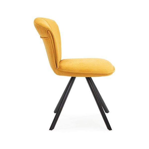 Žlté jedálenské stoličky v súprave 2 ks Simbra – Marckeric-image-4