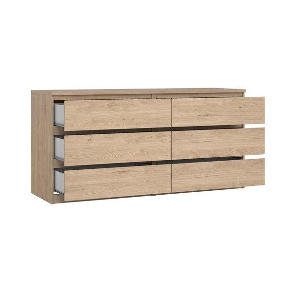 Komoda v dekore duba v prírodnej farbe 154x76x50 cm Naia – Tvilum-image-2