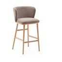 Svetlohnedá barová stolička (výška sedadla 65 cm) Ciselia – Kave Home