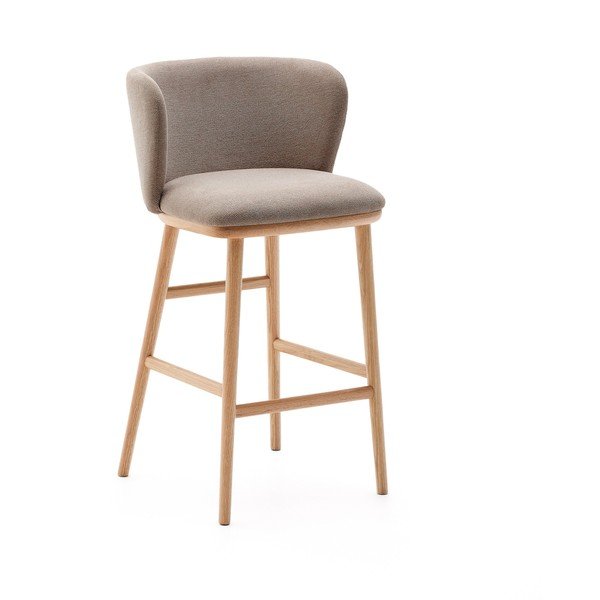 Svetlohnedá barová stolička (výška sedadla 65 cm) Ciselia – Kave Home
