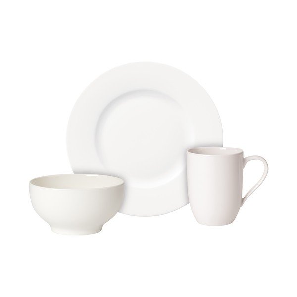 Raňajkový porcelánový set misky, taniera a hrnčeka Villeroy & Boch For Me