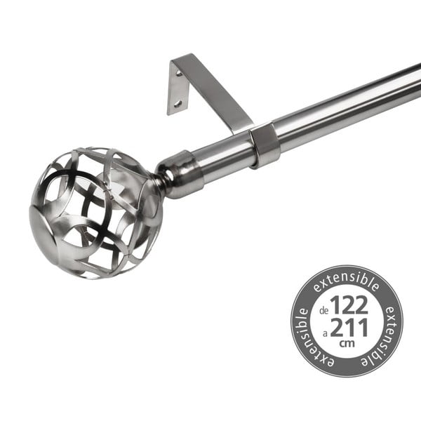 Kovová roztiahnuteľná garniža 122 - 211 cm – Casa Selección-image-1