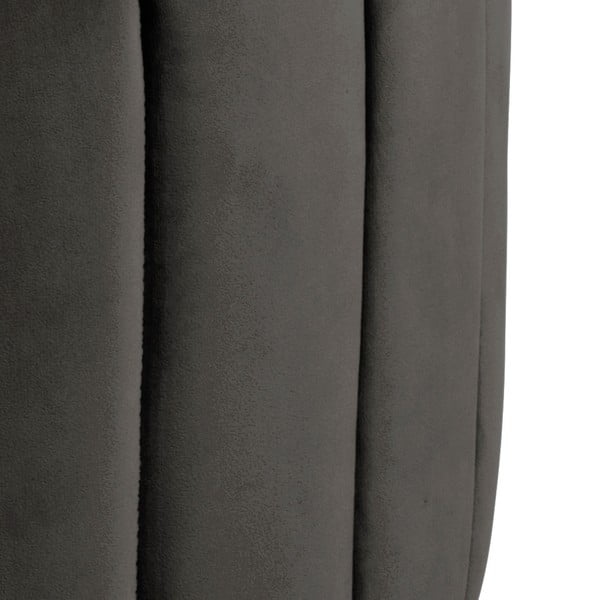 Sivohnedý zamatový puf Actona Doria, ⌀ 60 cm-image-3