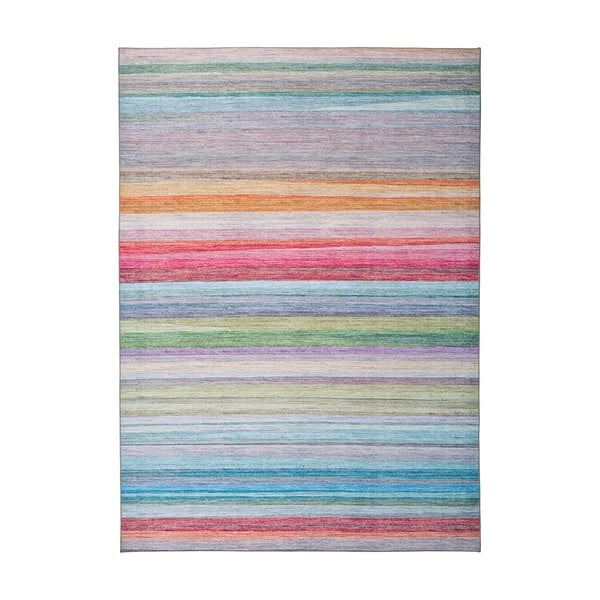 Farebný pruhovaný koberec s vysokým podielom bavlny Universal Exclusive, 160 x 115 cm