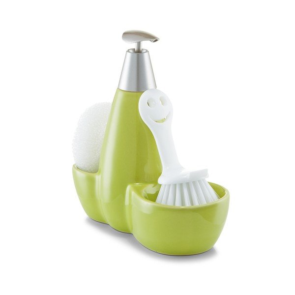 Zelený 3-dielny set na umývanie riadu Zeller