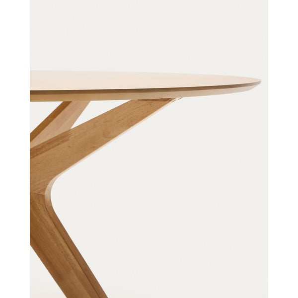 Okrúhly jedálenský stôl s doskou v dubovom dekore ø 120 cm Naanim – Kave Home-image-4