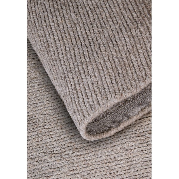 Svetlohnedý ručne tkaný vlnený okrúhly koberec ø 160 cm Francois – Villeroy&Boch-image-3