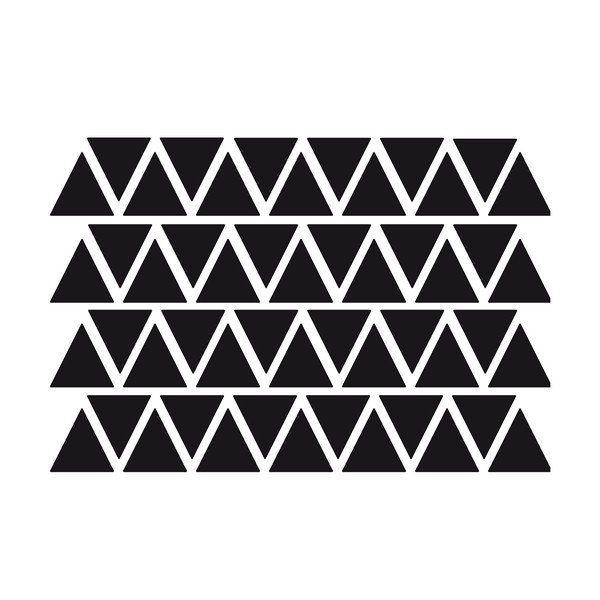 Sada 50 čiernych samolepiek Ambiance Triangles-image-1