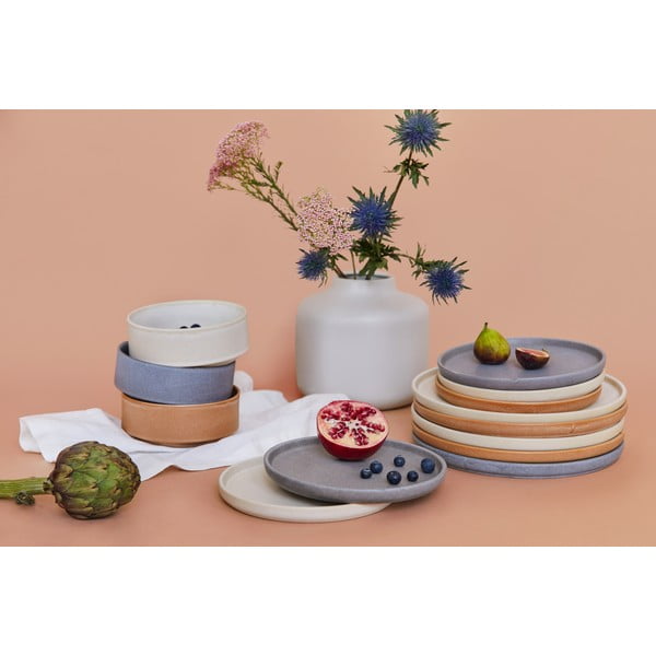 12-dielna súprava sivej kameniny Bonami selection Malia-image-4