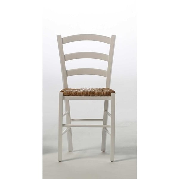 Biela stolička z borovicového dreva SOB Palerma
