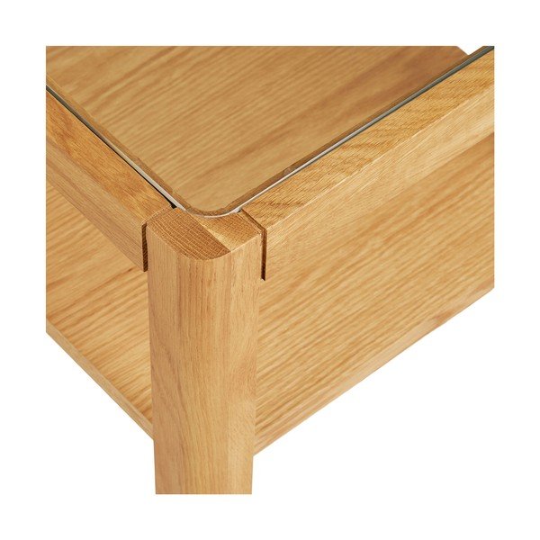 Odkladací stolík so sklenenou doskou 40x40 cm Lourmarin – House Nordic-image-4