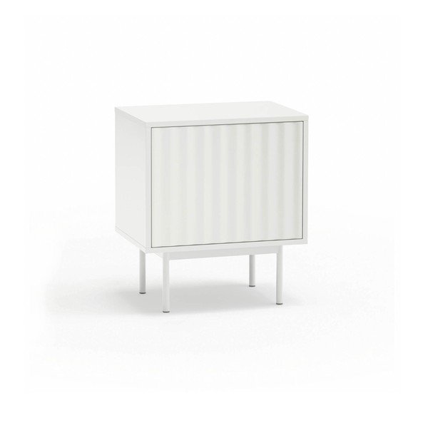 Biely matný nočný stolík Sierra – Teulat-image-2