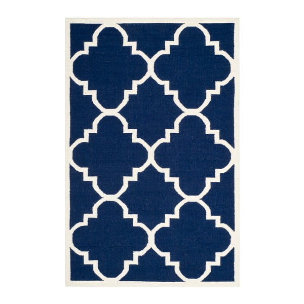 Modrý vlnený koberec Safavieh Alameda, 152 × 243 cm