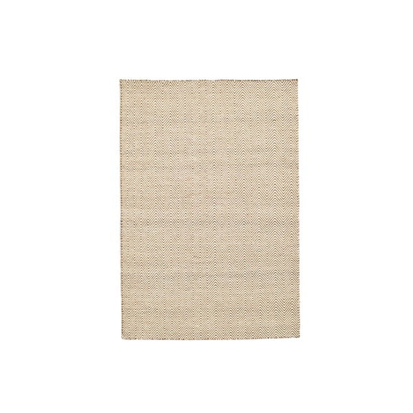 Vlnený koberec Flat, 155x215 cm, smotanový