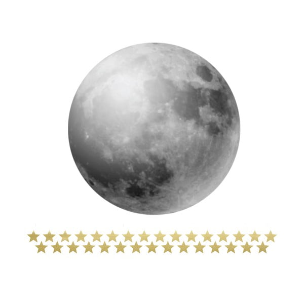 Set nástenných samolepiek Dekornik Full Moon