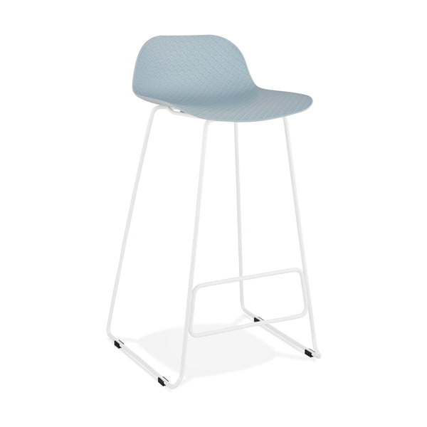 Svetlomodrá barová stolička Kokoon Slade, výška sedu 76 cm