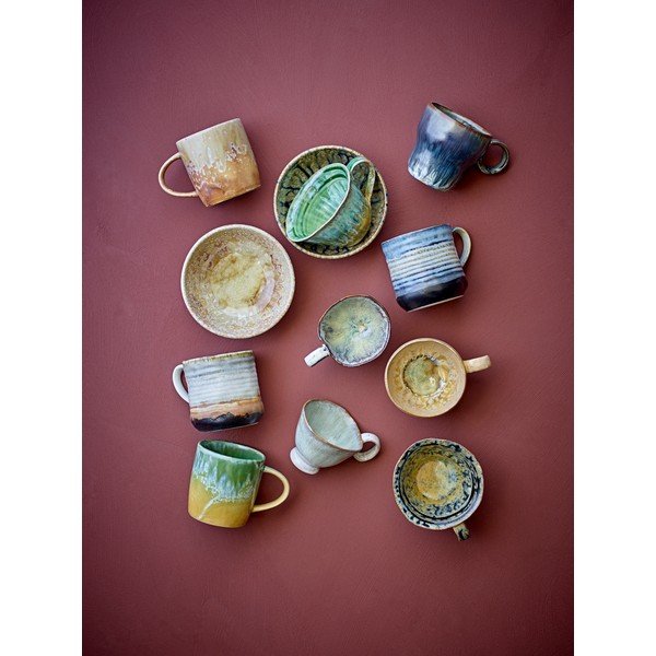 Modré hrnčeky v súprave 4 ks z kameniny 380 ml Deana – Bloomingville-image-4