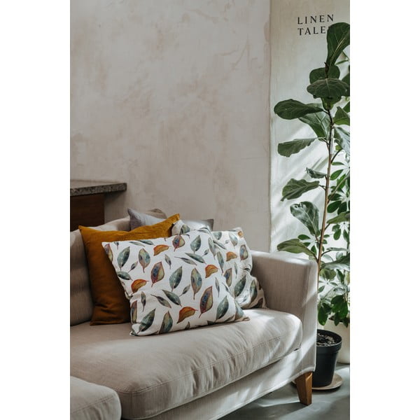 Ľanová obliečka na vankúš 40x40 cm Golden Fall – Linen Tales-image-1