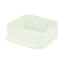 Biely úložný box iDesign Eco, 21,3 x 21,3 cm