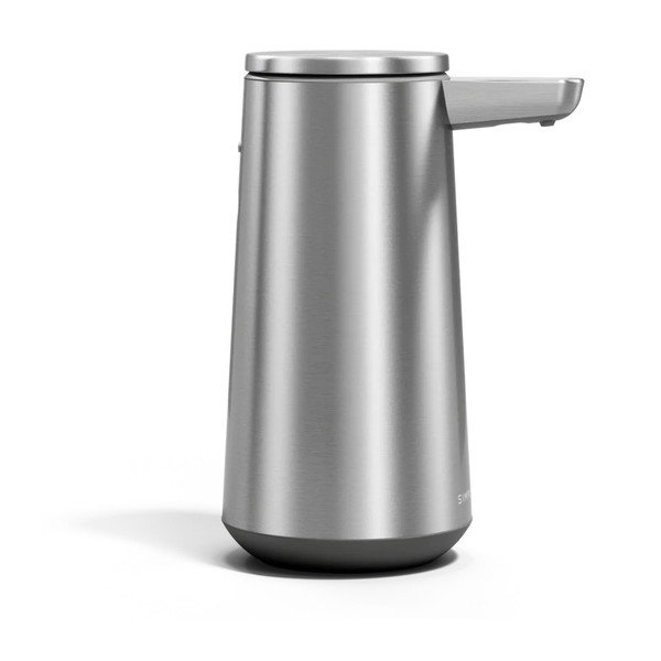 Bezdotykový dávkovač mydla z nehrdzavejúcej ocele v matne striebornej farbe 296 ml – simplehuman-image-4