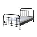 Čierna kovová detská posteľ Vipack New York, 120 × 200 cm