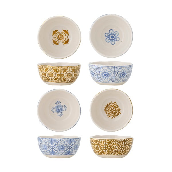 Modré/oranžové misky v súprave 4 ks z kameniny 200 ml Milton – Bloomingville-image-2