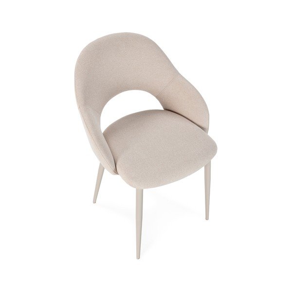 Béžové čalúnené jedálenské stoličky v súprave 2 ks Lia – Marckeric-image-3