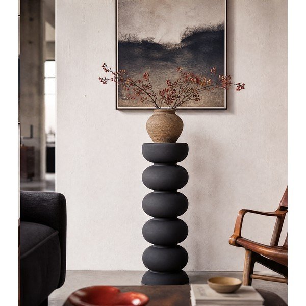 Kovový okrúhly odkladací stolík ø 35 cm Kobodo – Light & Living-image-1