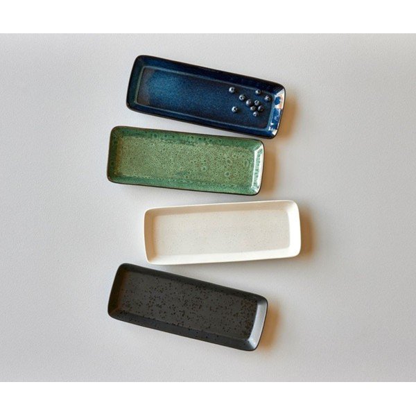 Servírovacia keramická tácka 14x38 cm Gastro Dark Blue/Black – Bitz-image-3