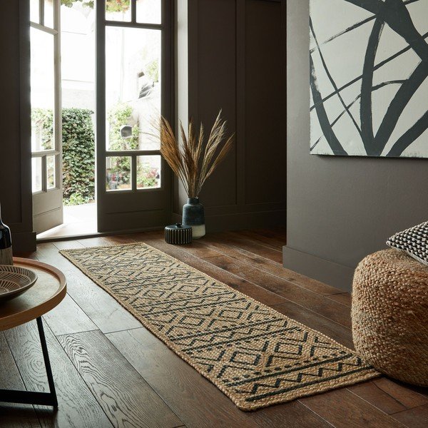 Jutový behúň v prírodnej farbe 60x230 cm Luis – Flair Rugs-image-1