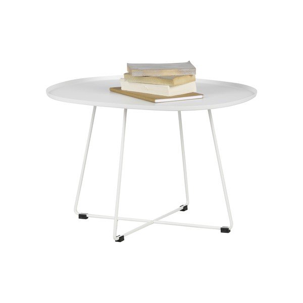 Biely odkladací stolík WOOOD Otis-image-1