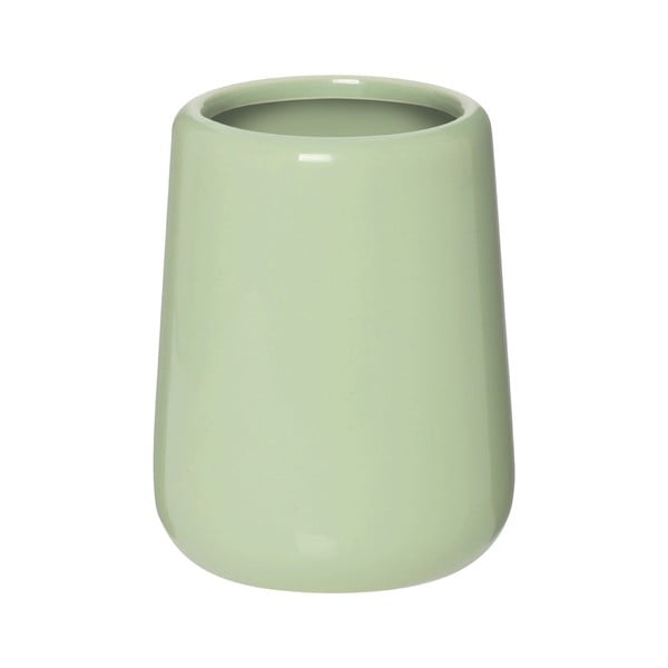 Zelený pohárik na zubné kefky z keramiky Premier Housewares, 320 ml