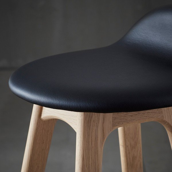 Kožená otočná barová stolička 86 cm Buck – Hammel Furniture-image-1