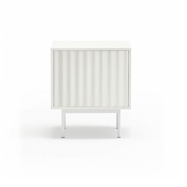 Biely matný nočný stolík Sierra – Teulat