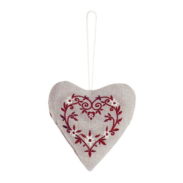 Závesná dekorácia Antic Line Textil Red Heart