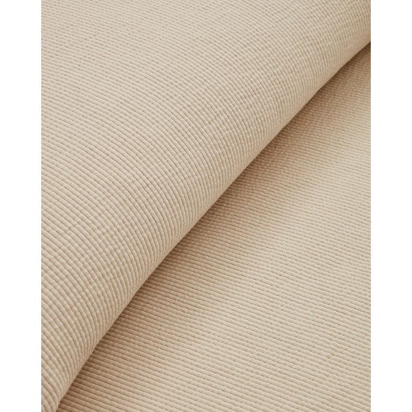 Béžový bavlnený pléd 240x260 cm Bedar – Kave Home-image-4