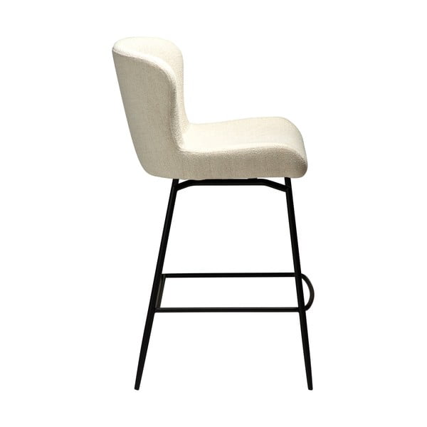Krémovobiela čalúnená barová stolička (výška sedadla 67,5 cm) Glam – DAN-FORM Denmark-image-1