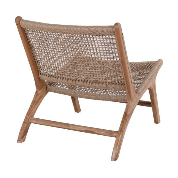 Hnedé záhradné kreslo z tíkového dreva Bonami Essentials Derby-image-2