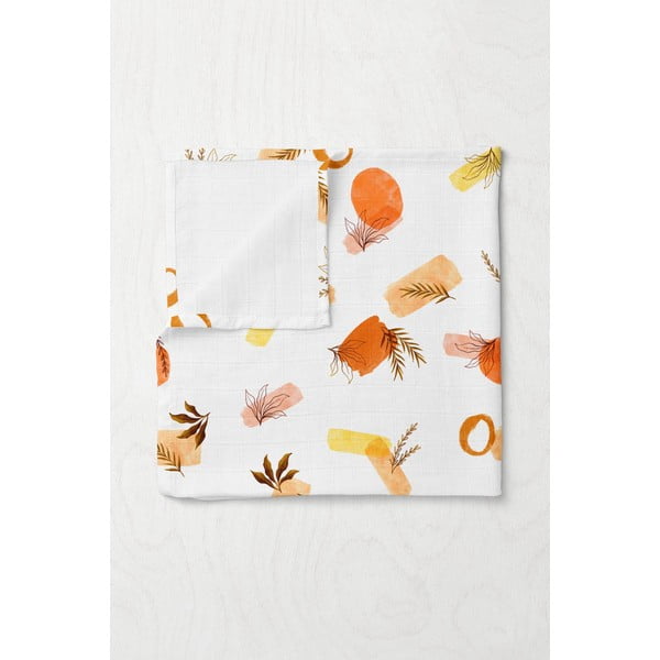 Biela mušelínová detská deka 75x100 cm Rhapsody – Mijolnir-image-1